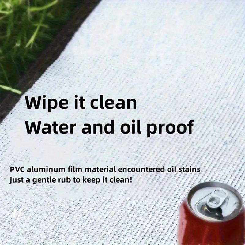 Коврик для кемпинга, влагостойкий алюминиевый пленочный коврик для пикника