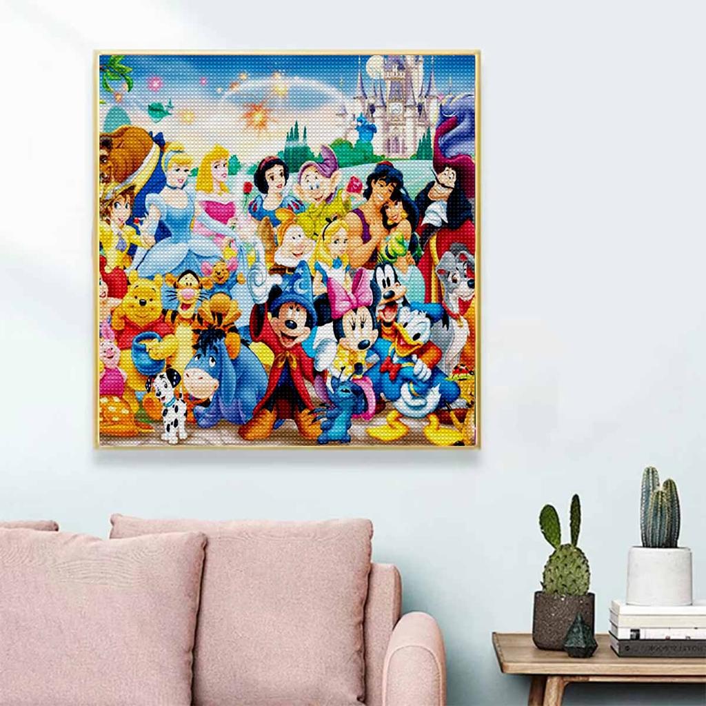 DIY Diamond Painting Round Diamond Disney Story Full Diamond Mosaic Home Decoration Painting Cross Stitch Kit