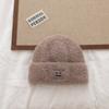 Шляпа Женская Корейский Стиль Осень и Зима Мода Универсальная Шерстяная Шляпа Утолщенная Вязаная Шапка Теплая и Персонализированная Колледж Крутая Шляпа