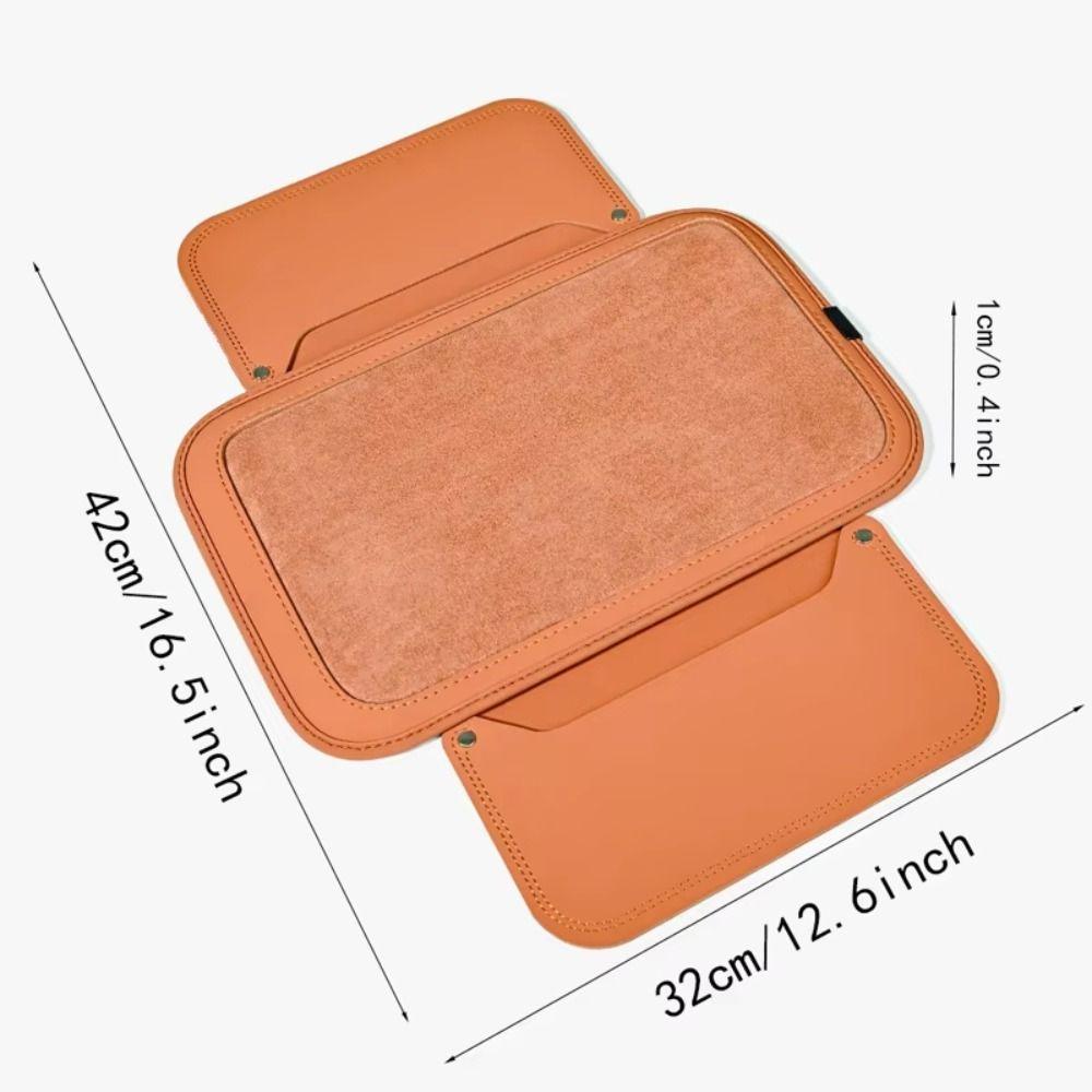 PU Leather Car Armrest Storage Box Side Extension Pockets Car Elbow Support Pad Trucks