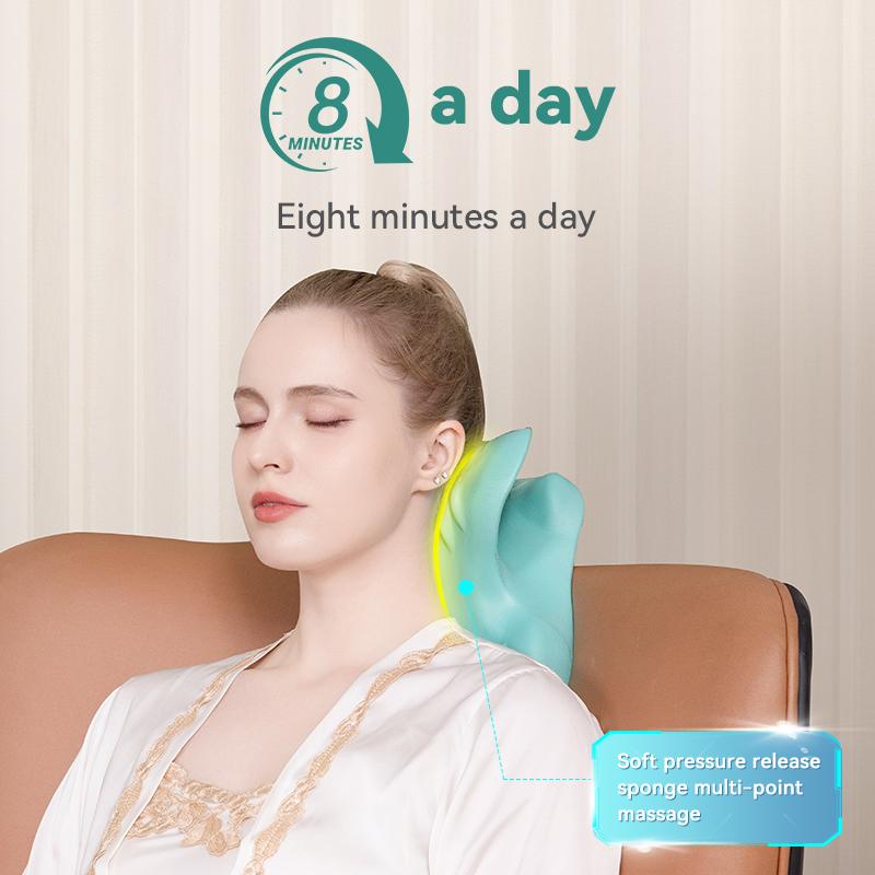 Растяжитель шеи, расслабитель плеч, шейный отдел хиропрактики, растягивающее устройство, релаксация для боли, коррекция позвоночника, массажная подушка