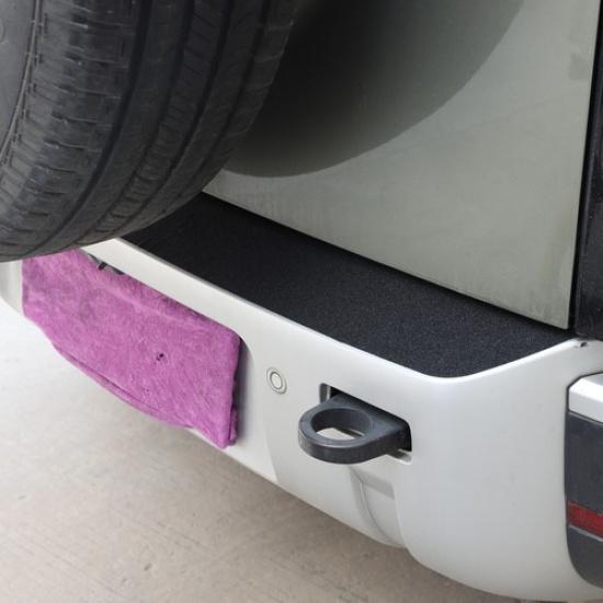 Black PVC Rear Trunk Outer Guard Plate Stickers For Land Rover Defender -23