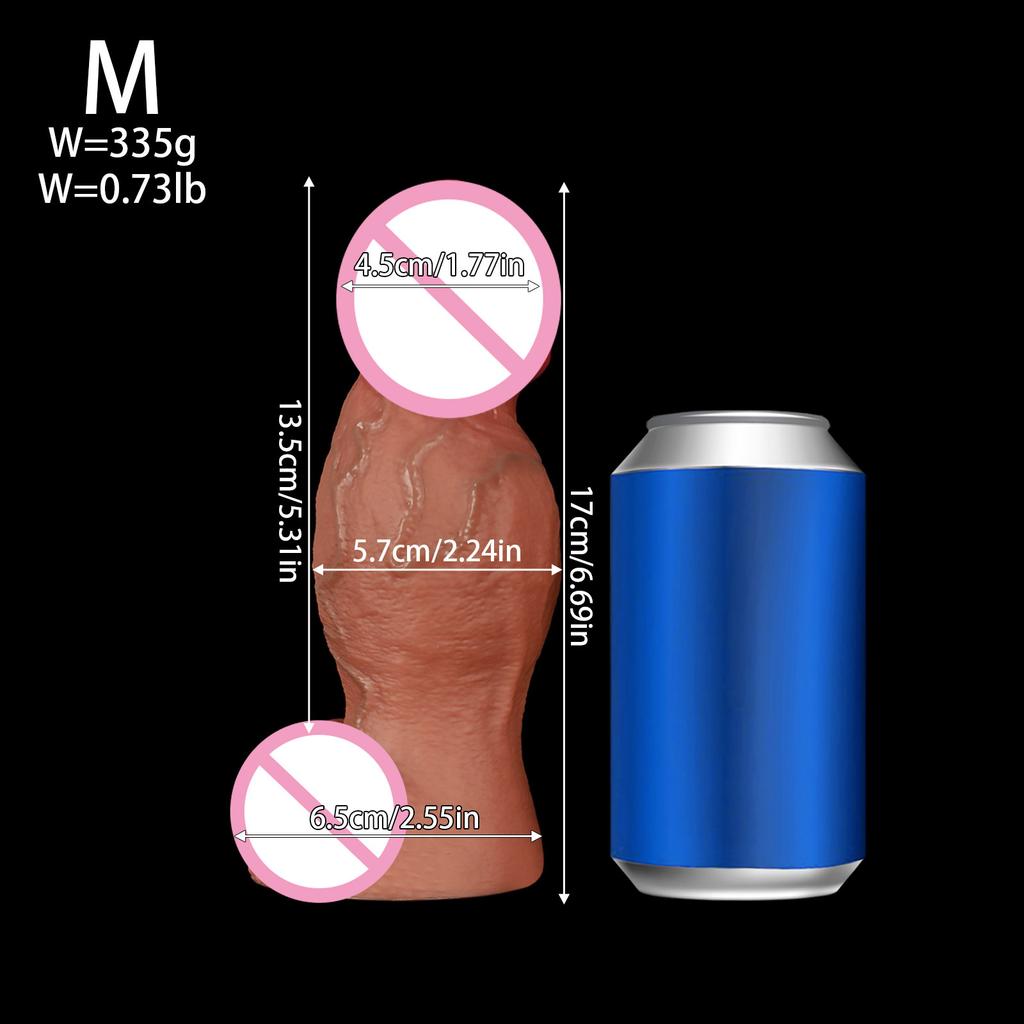 Male And Female Shared Simulation Penis Silicone Shaped Anal Plug Artificial Penis Sexual Product