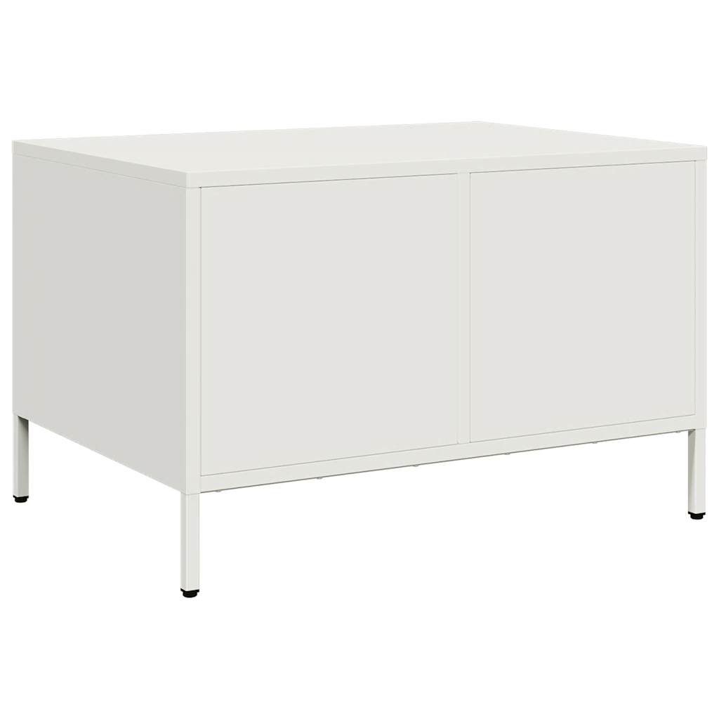 TV Stand White 68 x 50 x 43.5 cm Cold Rolled Steel