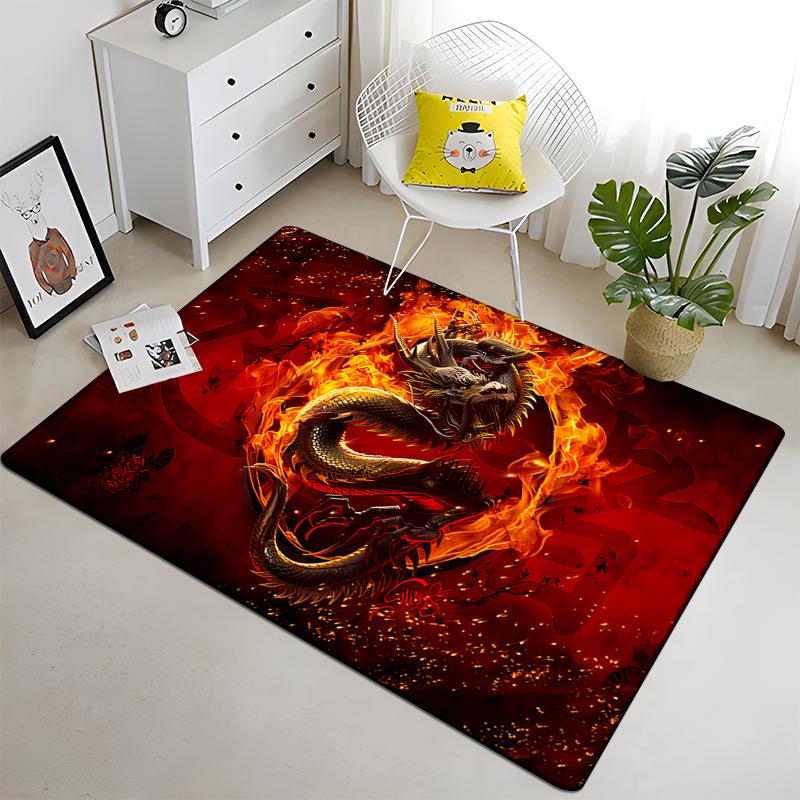 Современный китайский дракон Тай Чи багуа Инь Ян коврик для гостиной ковер для детей игровой домашний деко напольный коврик и ковры