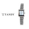 [Tandy] Luxury Women's Jewel Watch (Austrian Stone Type) T-4023 White Mother of Pearl,Korean Popular Watches
