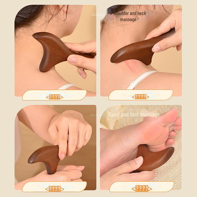 Треугольная массажная палочка в форме птицы: Массажер для ног и шеи Silk Green Sandalwood