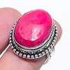 Ruby(Simulated) Gemstone 925 Sterling Silver Jewelry Ring Size 6