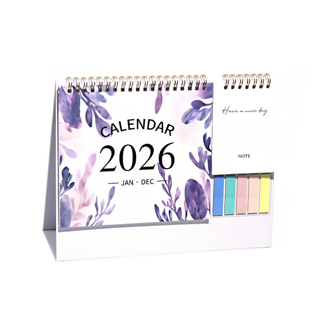 2026 Desktop Calendar: A Beautifully Designed Desktop Calendar With Sticky Notes; A Compact Decorative Calendar Suitable For Home Desktops.