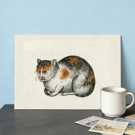 Уродливые коты на картинах эпохи Возрождения Календарь 2026 Смешные средневековые коты Настенный календарь Винтажный 12-месячный планировщик Странное настенное искусство с котами эпохи Возрождения для кота