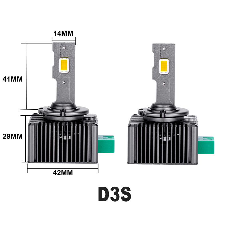 HLXG D3S D1S Светодиодные фары Canbus HID Plug & Play D2S D4S D5S D8S Рефлекторы D1R Двусторонний CSP Чип Автомобильная лампочка LED Для балласта
