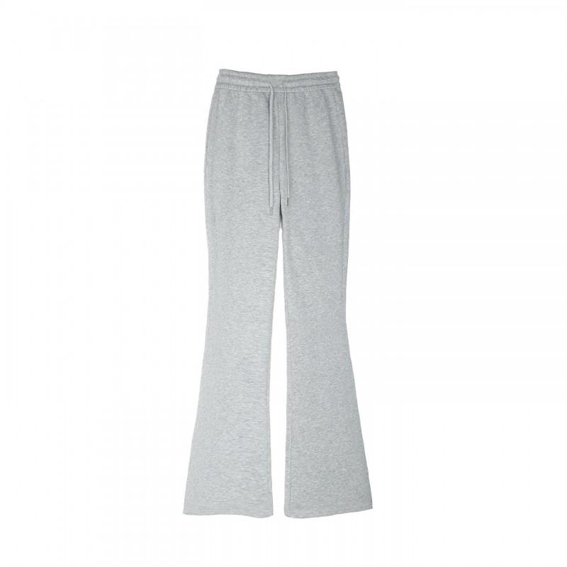 Womens High-Waisted Flared Jogger Pants 2026 Casual Slim Fit Cotton Blend Wide Leg Trousers Petite