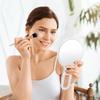 LunarCorky Handheld 30x and 1x Makeup Mirror with Travel Round MMH002W Mirror, Magnification, Folding, Double-Sided Handle, Portable, Compact, Mirror,