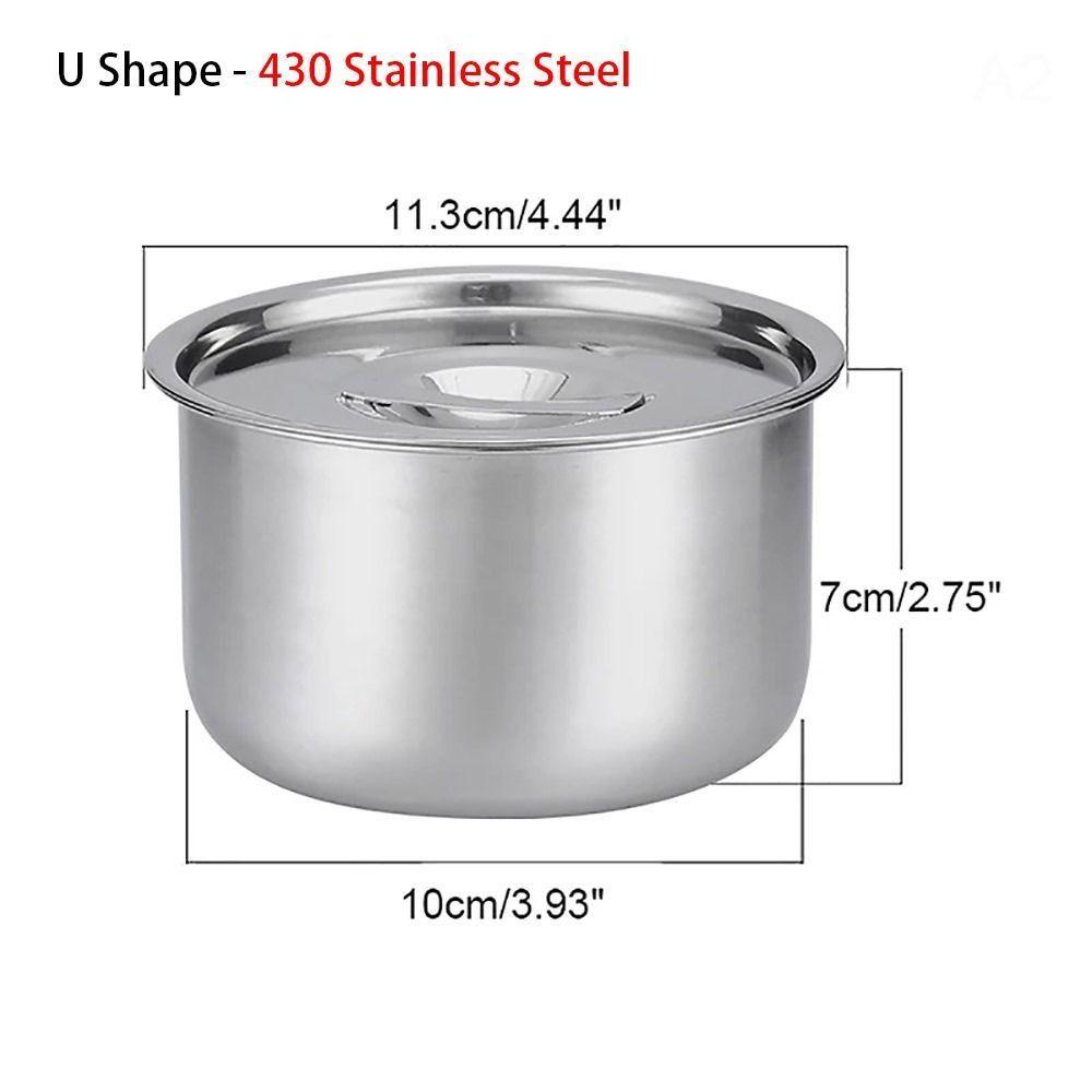 1Pcs Stainless Steel Steamed Egg Bowl Soup Bowl Children Bow Durable Rice Bow
