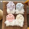 Korean Pink Blue Purple Beige Pet Dog Clothes Fashion Cute Bow Lace Mesh Bow Princess Dress For Small Medium Dog Puppy Skirts