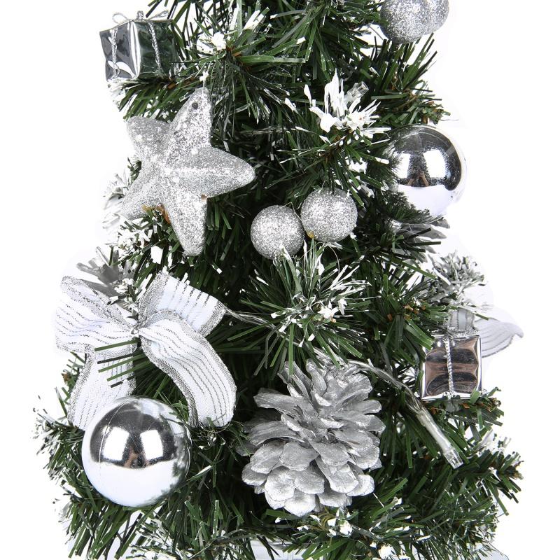 20/30/40cm Christmas Tree Tabletop Christmas Tree Hanging Decorations Pine Tree (Battery Not Included)