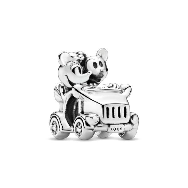 925 Silver Mickey Mom Minnie Clip Stitch Charms Bead Fit Bracelets DIY Women Jewelry