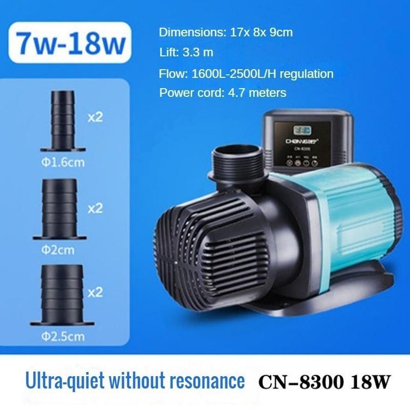 High Flow Variable Frequency Water Pump Silent Fish Tank Submersible Pump Small Bottom Suction Pump Amphibious Circulating Pump