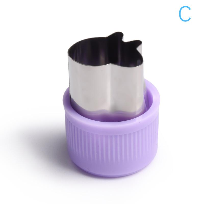 1Pc Vegetables Cutter Plastic Handle Stainless Fruit Cutting Die Kitchen Gadgets