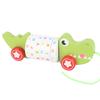 Wooden Animal Push Down Car Pull Rope Car Towing Toys Push and Go Baby Girl Walker Duck Puppy for Kids Early Education Toddler