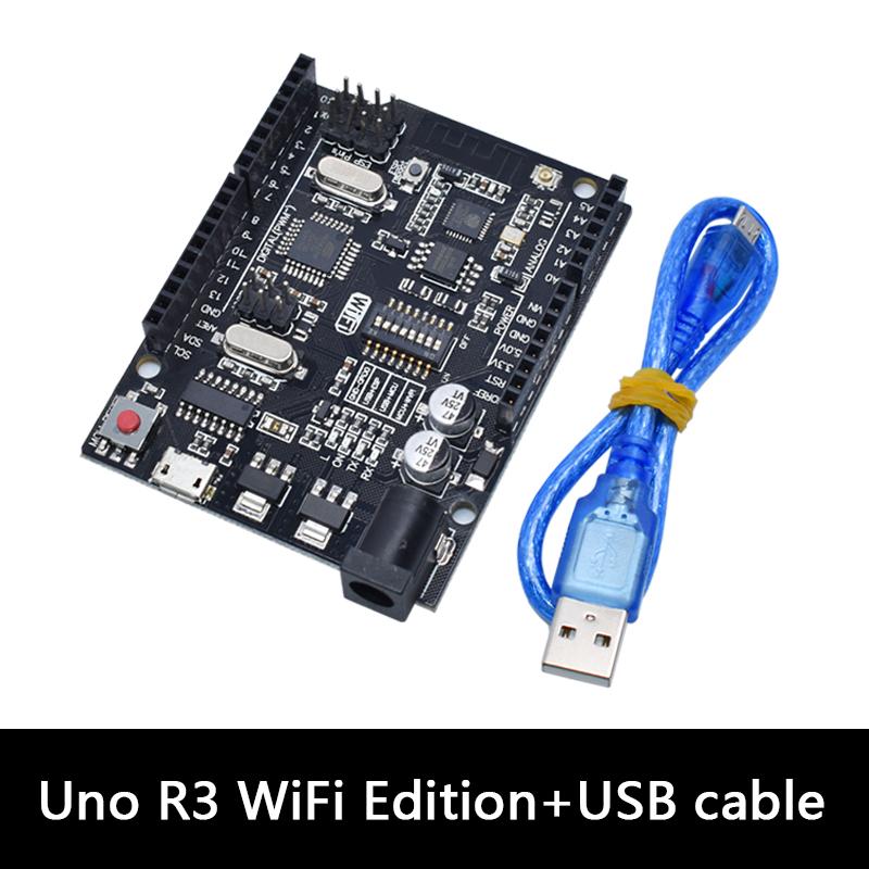 Плата разработки LIZAO UNO R3 WiFi ATmega328P ESP8266 32 МБ Flash CH340G USB-TTL Модуль для Arduino NodeMCU
