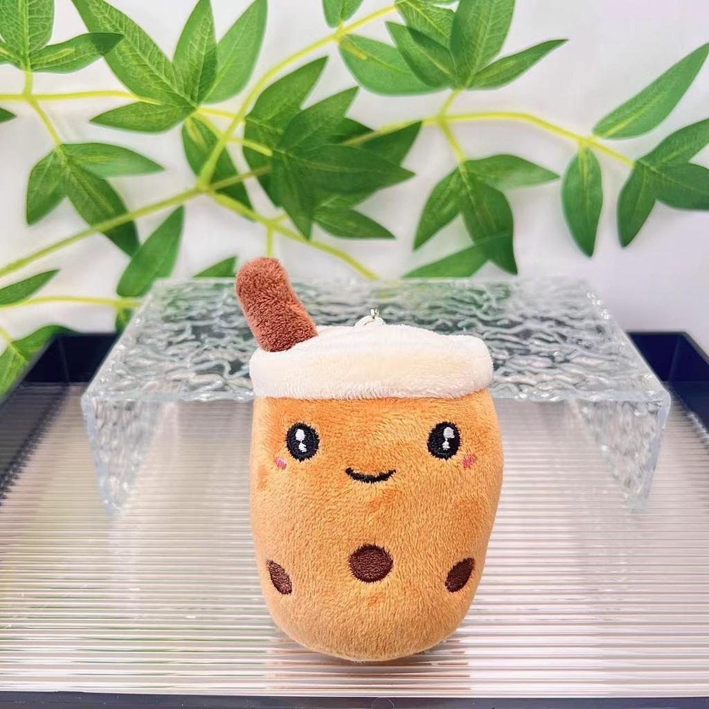 Fruit Sweet Plush Bubble Tea Cup Keychain Charming Cartoon Doll Collectors For