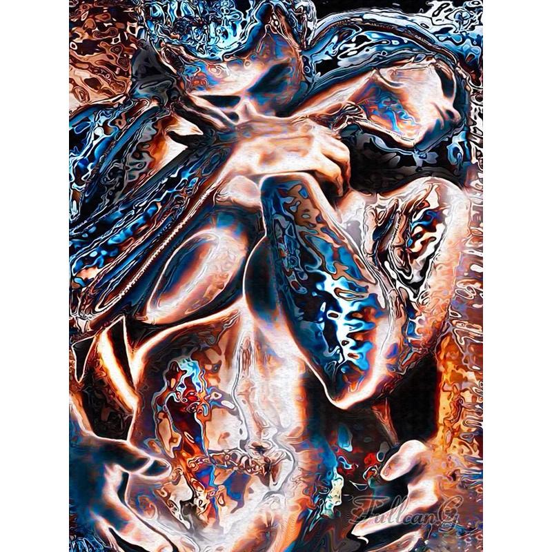 DIY Алмазная картина Сексуальная женщина Набор для вышивки крестом Мозаичное искусство Алмазная картина Полный круг Алмазное украшение для дома