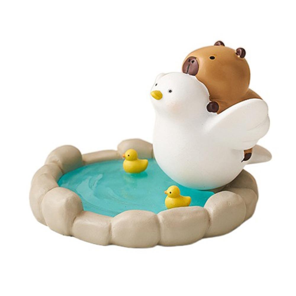 Animal Figurines Capybara Phone Holder Ornament Capybara Model Toy  Phone Accessories