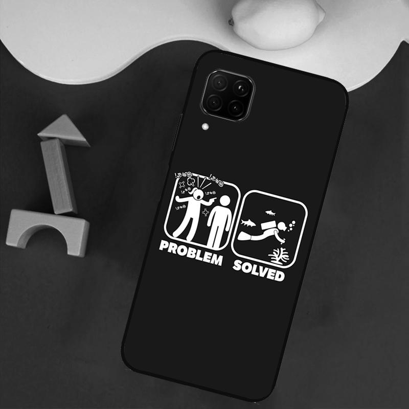 Чехол для Huawei Nova Y73 Y72 Y70 Y90 Y60 Y61 Y91 12s 12i 11i 8i 9 10 SE P40 Lite P30 P60 Pro с изображением дайвера