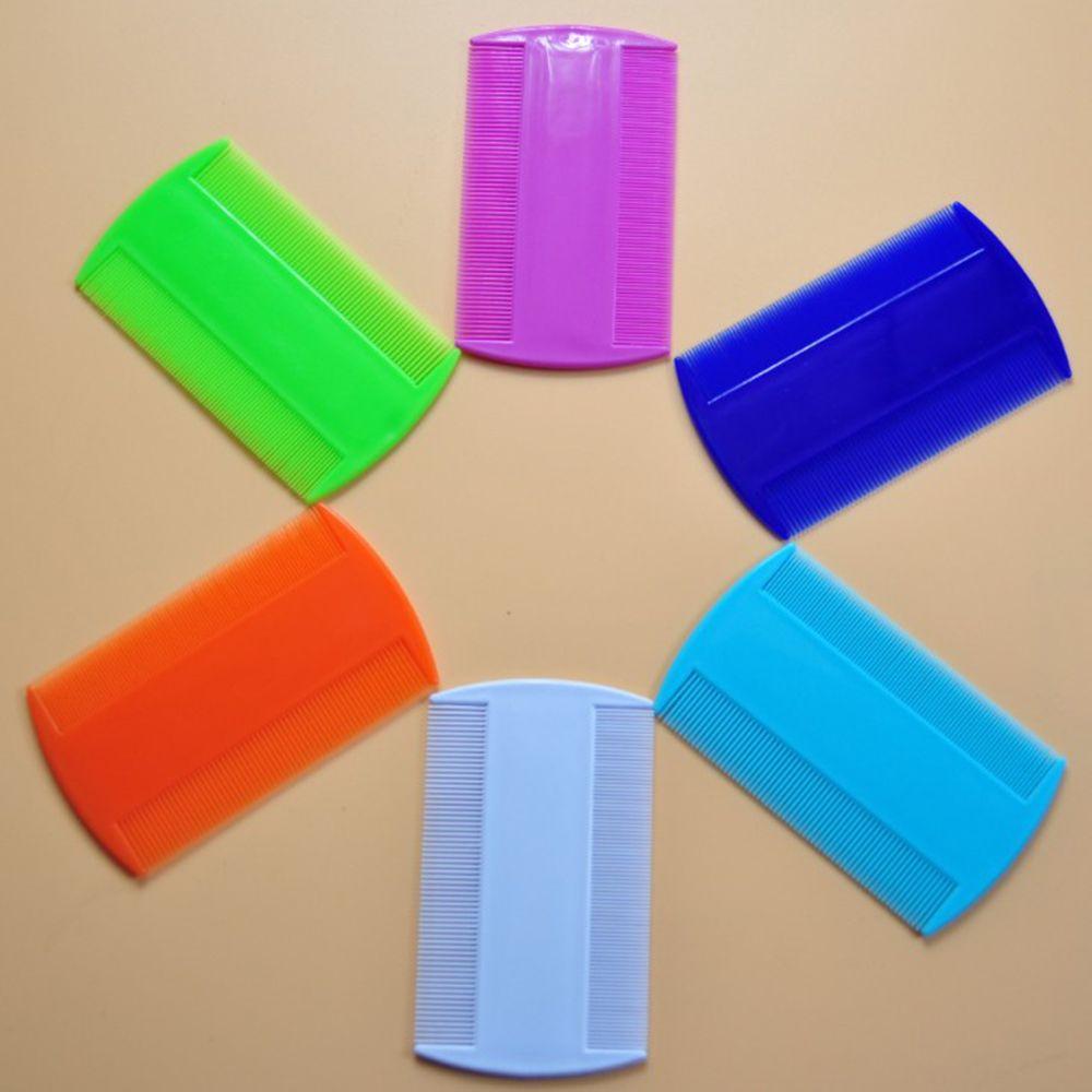 White Double Sided Hair Styling Tools Nit Combs Head Lice Detection Lice Flea Nit Removal Lice Comb