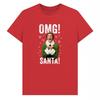 Elf Unisex Adult OMG Santa Graphic T-Shirt