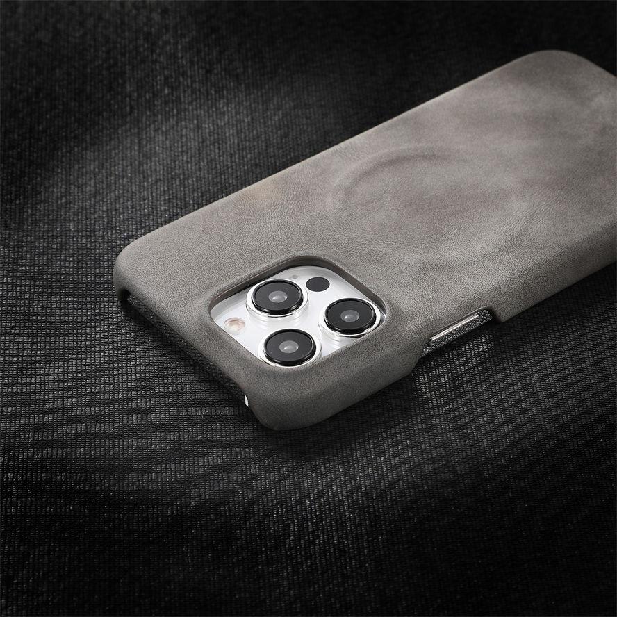 Качественный чехол для телефона из искусственной кожи с Magsafe для iPhone 12 13 14 15 16 17 Pro Max Plus Бизнес-кэжуал Чехлы для iPhone Обложка GZW
