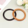 1Pc Round Wooden Bag Handle Ring Handbag Handles Replacement Diy Purse Luggage Handcrafted Bag Making Accessories