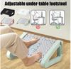 Under Desk Footrest Ergonomic Foot Stool Resting Stool for Home Office Work Foot Resting Stool with Massage Rollers