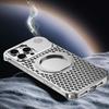 R-JUST RJ64 для iPhone 16 Магнитный чехол из алюминиевого сплава Охлаждающий чехол для телефона с вращающейся подставкой