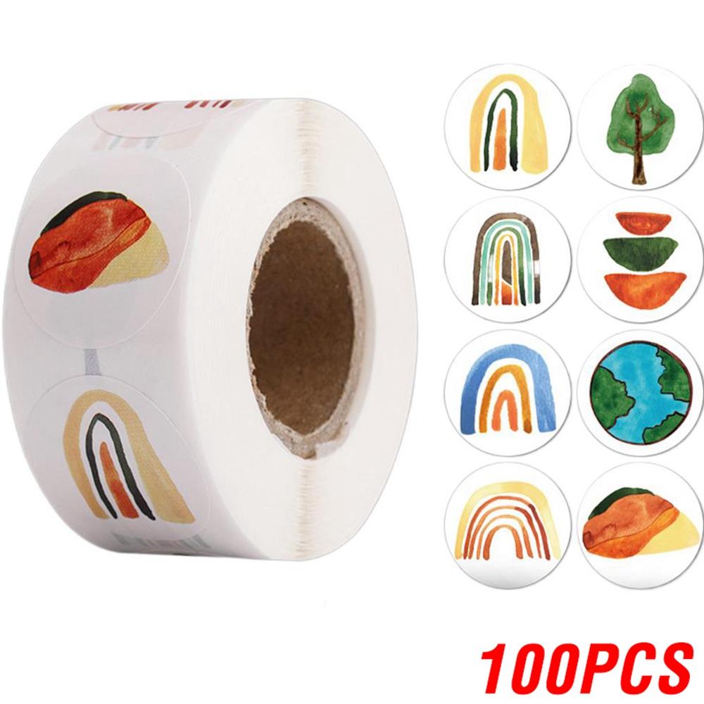 100-500pcs Cartoon Reward Sticker Children Encouragement Sealing Labels Kids Gifts Decorative Teacher Supplies Animal Sticker