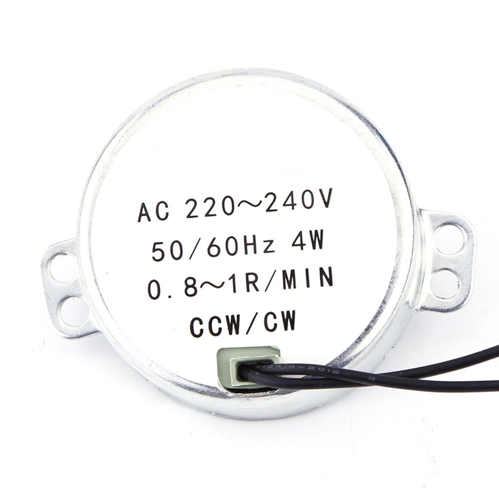 1pc 220-240V AC Synchronous Motor Geared Motor 4W CWCelsiusCCW(0.8-1RPM)