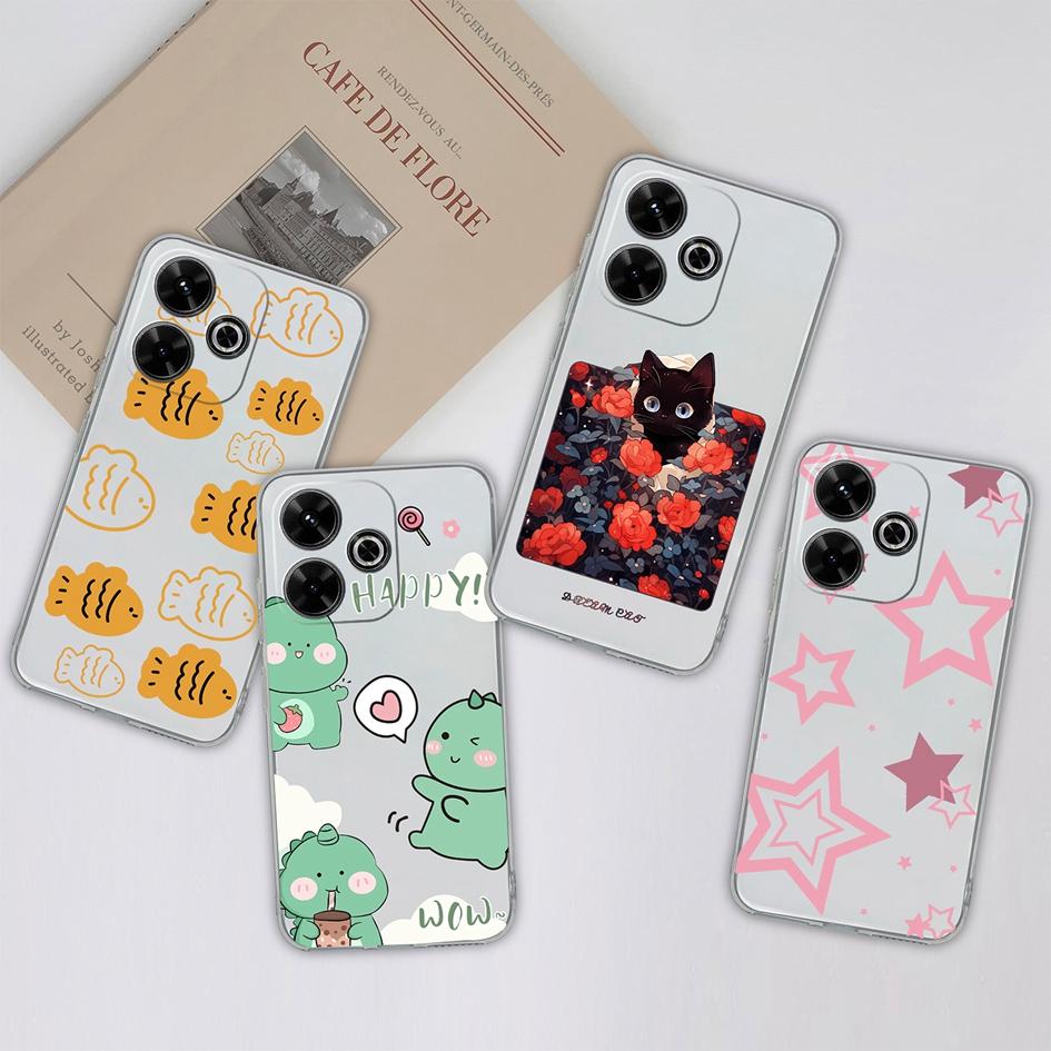 Популярный чехол Graffiti Butterfly для Xiaomi Redmi 13 13C 14C A3 Note 13 Pro K70E K60 Ultra, новый чехол, мягкий силиконовый, устойчивый к падениям, прозрачный чехол для телефона Redmi