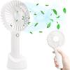 Mini Fan - PROSHOP - Portable Battery Operated USB Rechargeable - White - 3 Speeds