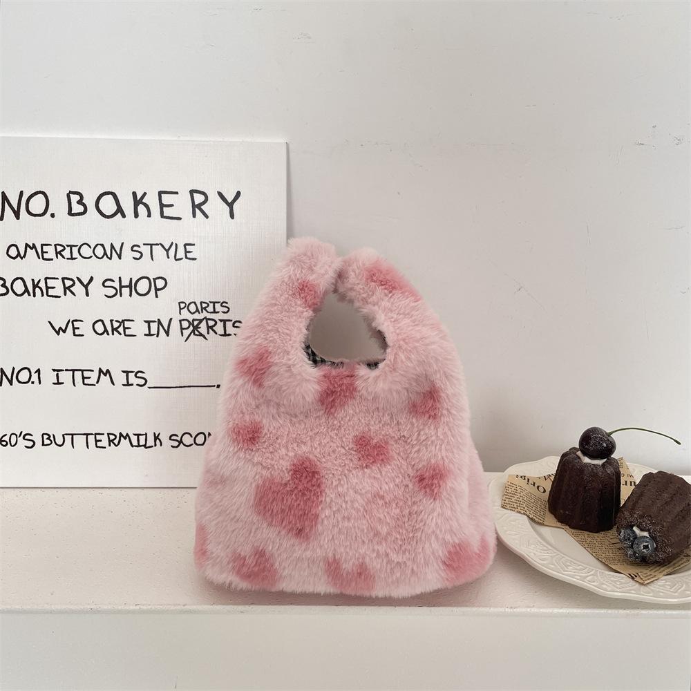 Женский клатч с леопардовым принтом, мягкий плюшевый, осенне-зимний, модная сумочка, тоут, для хранения