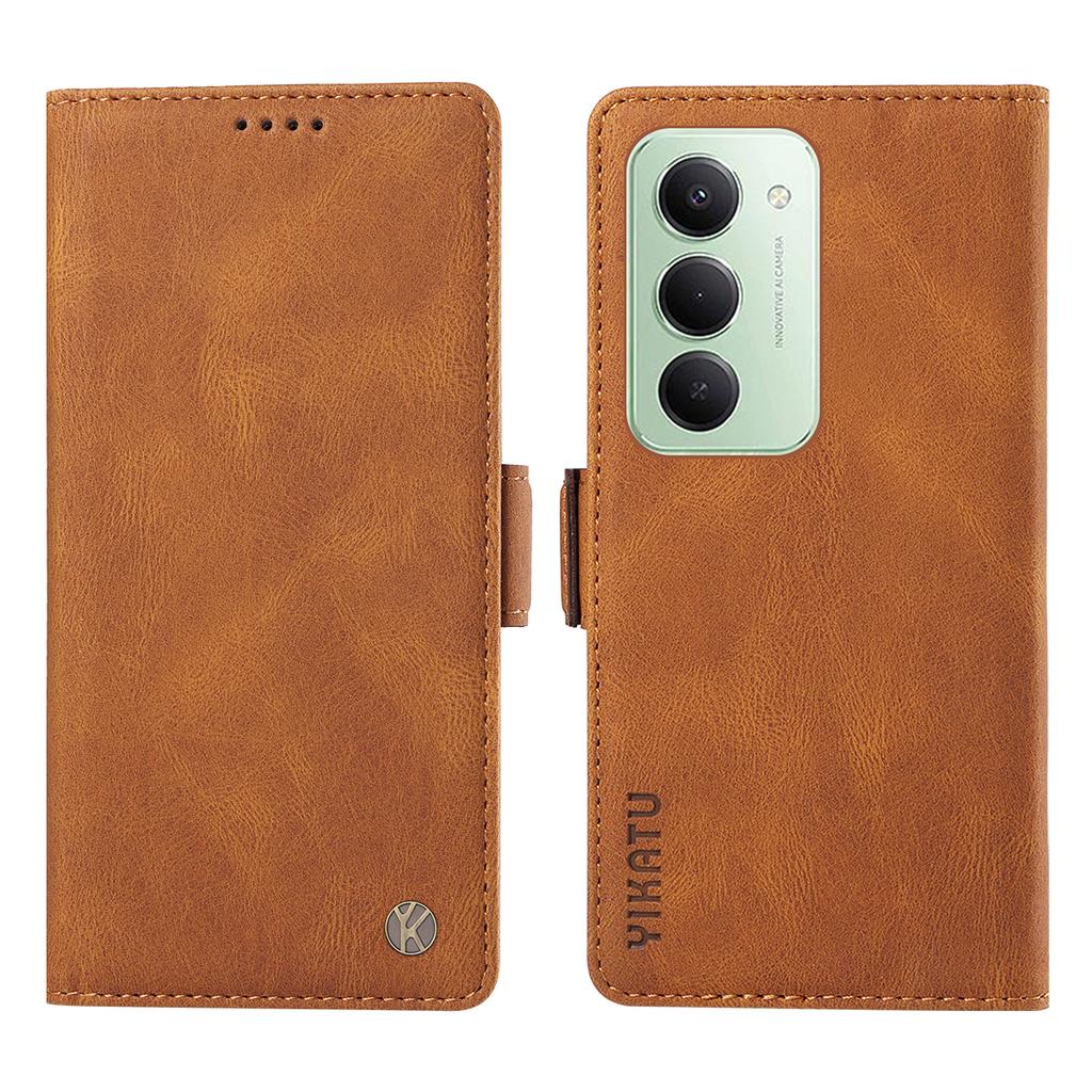 For Xiaomi Redmi 15 5G (Global) (169mm) Leather Case Skin-touch Feeling Wallet Phone Cover