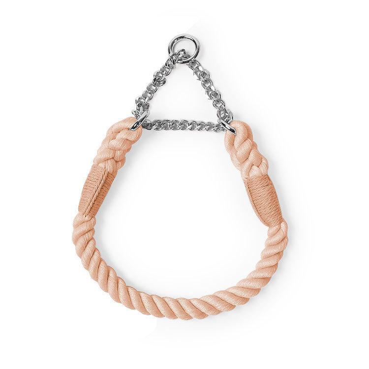 Плетеная собачья поводок и ошейник-цепочка P ручной работы для маленьких и средних собак