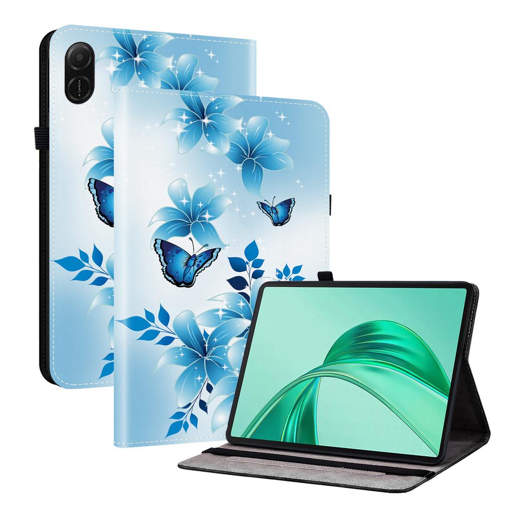 Чехол из искусственной кожи для планшета Honor Pad X8a — 11 стилей! Прочный, с 2 слотами для подставки, держателем для карандашей и слотами для карточек, гибкая задняя крышка из ТПУ