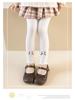 Girls' Heart Plaid Fleece Tights: Spring, Autumn, Winter - Toddler & Baby Layered Pants