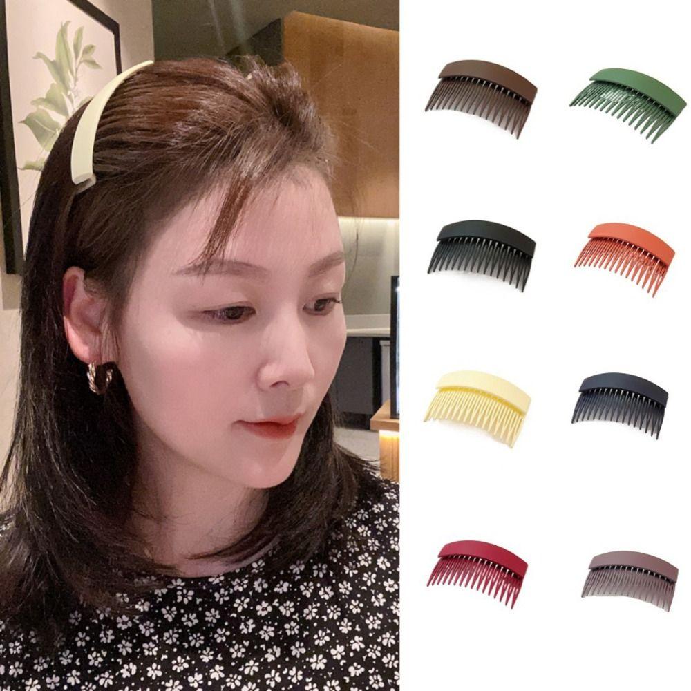 Однотонная матовая расческа для волос, пластиковая модная женская расческа