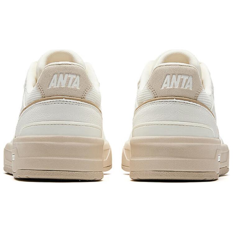 Anta Flame 1.0 Comfortable Fashion Slip Resistant Durable Low Top Skate Shoes Men Sneakers White Brown 112528091-5