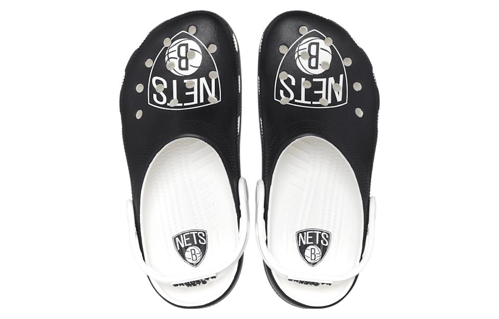 Men's Clogs Crocs Classic Clog NBA Brooklyn Nets White/Black