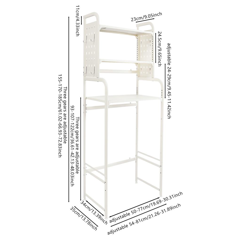 Над унитазом Стеллаж Регулируемая Полка для Прачечной Органайзер для Ванной Комнаты Полки