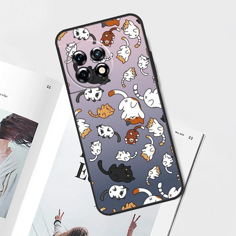 Милый Мультяшный Кот Чехол Для OnePlus Nord 5 CE 4 3 Lite N20 N30 OnePlus 15 13 12 11 8 9 10 Pro 12R 13T 13R Обложка