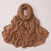 Soft Wide Edge Thin Modal Single Color Cotton Breathable Scarf Shawl Large Size 85 * 180CM